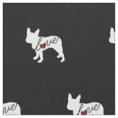 ボストンテリア愛 ファブリック (クローズアップ)