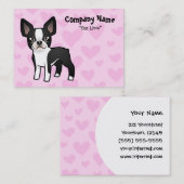 ボストンテリア愛 名刺 (正面/裏面)