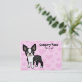 ボストンテリア愛 名刺 (スタンド正面)