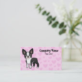 ボストンテリア愛 名刺 (スタンド正面)