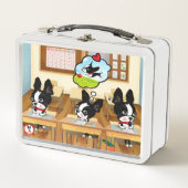 ボストンテリア新学期弁当箱 メタルランチボックス (正面)