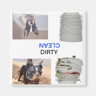 ボストンテリア汚れ/クリーン食器洗浄機マグネット マグネット