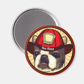 ボストンテリア消防用磁石 マグネット (正面/裏面)