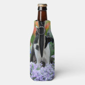 ボストンテリア犬かわいい子犬の写真,ボトル – ジャケット ボトルクーラー (ボトル裏面)