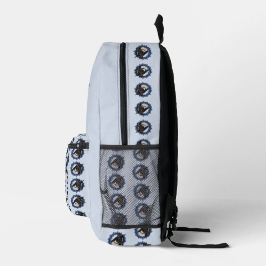 ボストンテリア犬の動物パタパーソナライズされたーン プリントバックパック (右)