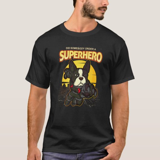 ボストンテリア犬の品種 172 Tシャツ (正面)