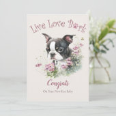 ボストンテリア犬の里親募集、ガットチャデイ カード (スタンド正面)