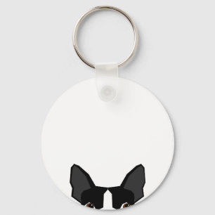 ボストンテリア犬のkeychain キーホルダー
