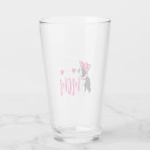 ボストンテリア犬ママ飼い主かわいいおもしろい タンブラーグラス (裏面)