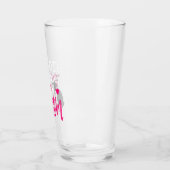 ボストンテリア犬ママ飼い主かわいいおもしろい タンブラーグラス (左)