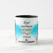 ボストンテリア犬ロイヤルフレンド マグカップ (中央)