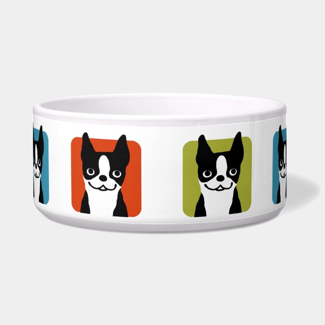 ボストンテリア犬用食器 ボウル (正面)