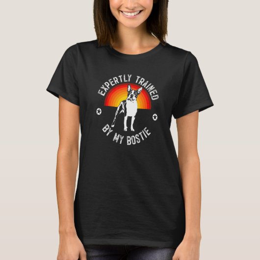 ボストンテリア犬種 108 Tシャツ (正面)