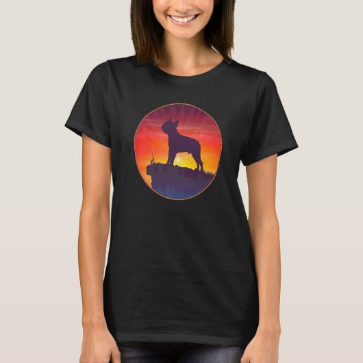 ボストンテリア犬種 23 Tシャツ (正面)