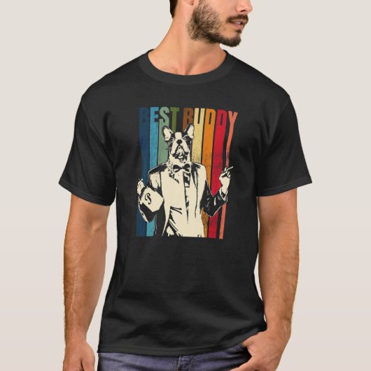 ボストンテリア犬種 82 Tシャツ (正面)