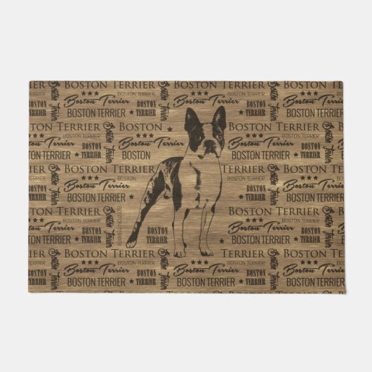 ボストンテリア犬 ドアマット (正面)
