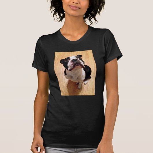 ボストンテリア犬 Tシャツ (正面)