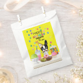 ボストンテリア紙トリートバッグミラベル フェイバーバッグ (クリップ留めされた状態)