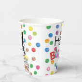 ボストンテリア紙誕生日カップミラベル 紙コップ (右)