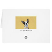 ボストンテリア絵画ズ – かわいいオリジナルドッグアート (裏面横)