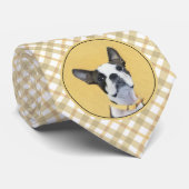 ボストンテリア絵画ズ – かわいいオリジナルドッグアート ネクタイ (ロール)