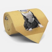 ボストンテリア絵画ズ – かわいいオリジナルドッグアート ネクタイ (ロール)