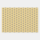 ボストンテリア絵画ズ – かわいいオリジナルドッグアート ラッピングペーパーシート (正面)