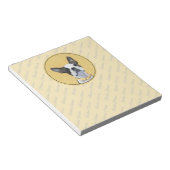 ボストンテリア絵画ズ – かわいいオリジナルドッグアートNo ノートパッド (アングル)