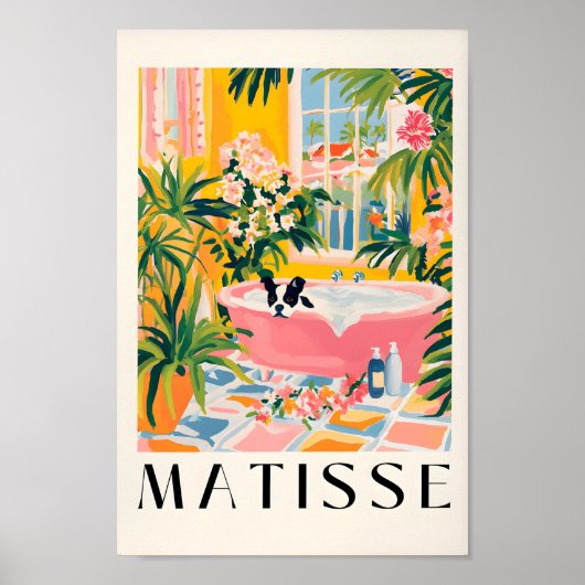 ボストンテリア美学ポスター、犬のプリントおもしろい、 ポスター (正面)