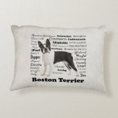 ボストンテリア調度枕 アクセントクッション (裏面)