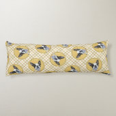 ボストンテリア黒白絵を描のドッグアート ボディピロー (裏面)