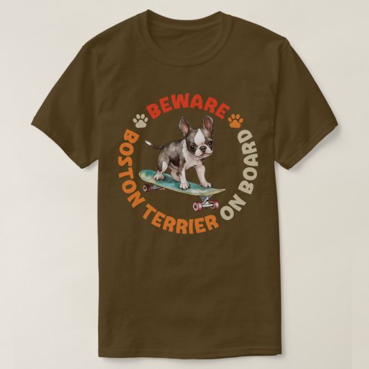 ボストンテリア2 Tシャツ (デザイン正面)