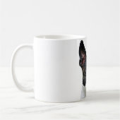 "ボストンテリア"のデザインのマグ コーヒーマグカップ (左)