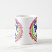 ボストンテリア-カラフルな円 コーヒーマグカップ (中央)