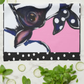 ボストンテリア キッチンタオル (折り畳み)