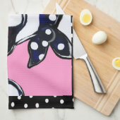 ボストンテリア キッチンタオル (四つ折り)