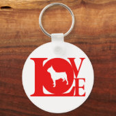 ボストンテリア キーホルダー (正面)