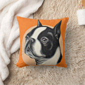 ボストンテリア クッション (ブランケット)