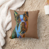 ボストンテリア クッション (ブランケット)