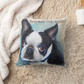 ボストンテリア クッション (ブランケット)