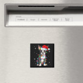 ボストンテリア クリスマス サンタ帽子 マグネット (インサイチュ (食洗機))
