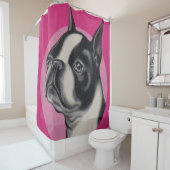 ボストンテリア シャワーカーテン (インサイチュ)