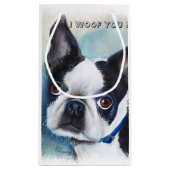 ボストンテリア スモールペーパーバッグ (裏面)