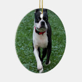 ボストンテリア セラミックオーナメント (右)