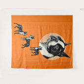 ボストンテリア タペストリー (正面(横))