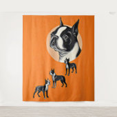 ボストンテリア タペストリー (正面)