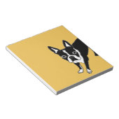 ボストンテリア ノートパッド (アングル)