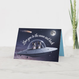 ボストンテリア バレンタイン カード