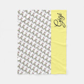 ボストンテリア フリースブランケット (正面)