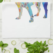 ボストンテリア，ボストンテリア キッチンタオル (折り畳み)